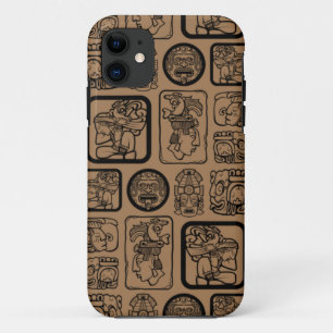 Tribal MAYA oud maskerpatroon 1 Case-Mate iPhone Case