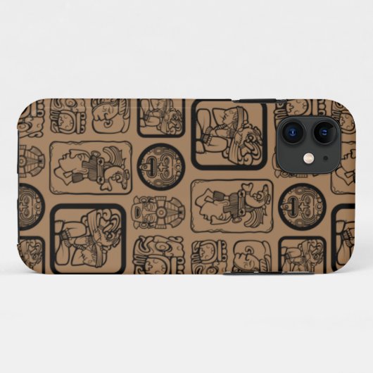 Tribal MAYA oud maskerpatroon 1 Case-Mate iPhone Case (Achterkant (horizontaal))