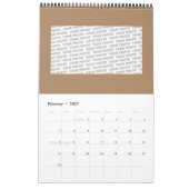 Tribal MAYA oud maskerpatroon 1 Kalender (Feb 2027)