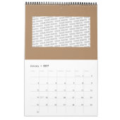 Tribal MAYA oud maskerpatroon 1 Kalender (Jan 2027)
