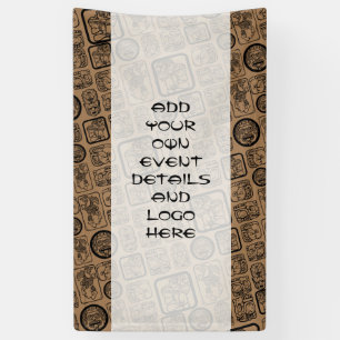 Tribal MAYA oud maskerpatroon 1 Spandoek