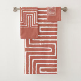 Tribal Maze Bad Handdoek