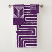 Tribal Maze Bad Handdoek (Insitu)