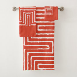 Tribal Maze Bad Handdoek