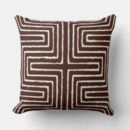 Tribal Maze Mud Cloth Pattern African Kussen