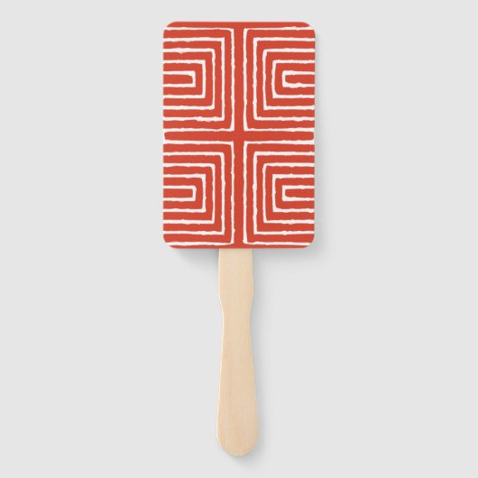 Tribal Maze Pan African Pattern Mud Cloth Handwaaier (Achterkant)