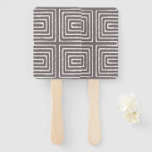 Tribal Maze Pan African Pattern Mud Cloth Handwaaier (Voorkant en achterkant)