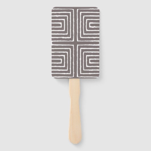 Tribal Maze Pan African Pattern Mud Cloth Handwaaier (Achterkant)
