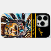 Tribal Memo Fire: Native Style Case-Mate iPhone Case (Achterkant (horizontaal))