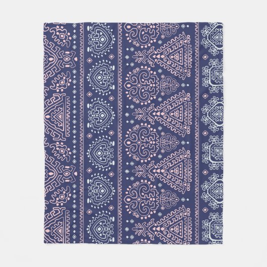 Tribal Mexicaans, etnisch naadloos patroon. Fleece Deken (Voorkant)