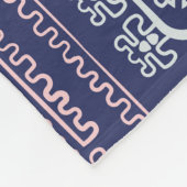 Tribal Mexicaans, etnisch naadloos patroon. Fleece Deken (Hoek)