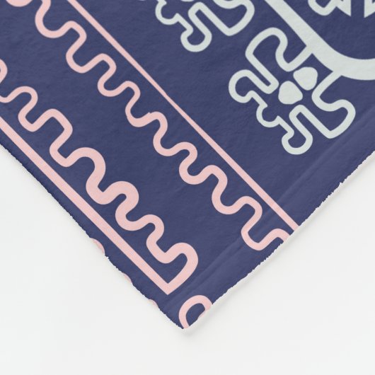 Tribal Mexicaans, etnisch naadloos patroon. Fleece Deken (Hoek)