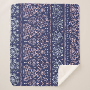 Tribal Mexicaans, etnisch naadloos patroon. Sherpa Deken