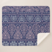 Tribal Mexicaans, etnisch naadloos patroon. Sherpa Deken (Voorkant (horizontaal))