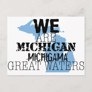 Tribal Michigan Michigama Great Waters Up North Briefkaart