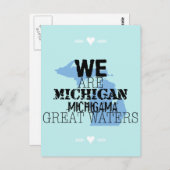 Tribal Michigan Michigama Great Waters Up North Briefkaart (Voorkant / Achterkant)