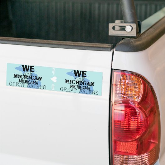Tribal Michigan Michigama Great Waters Up North Bumpersticker