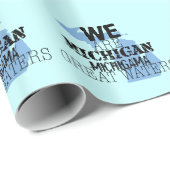 Tribal Michigan Michigama Great Waters Up North Cadeaupapier (Rol Hoek)