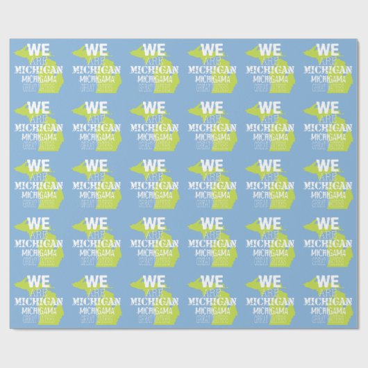 Tribal Michigan Michigama Great Waters Up North Cadeaupapier (Vlak)