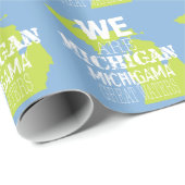 Tribal Michigan Michigama Great Waters Up North Cadeaupapier (Rol Hoek)