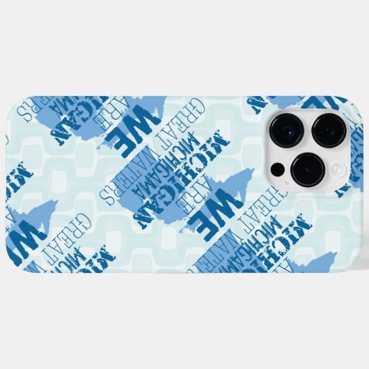 Tribal Michigan Michigama Great Waters Up North Case-Mate iPhone Case (Achterkant (horizontaal))