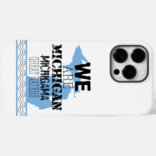Tribal Michigan Michigama Great Waters Up North Case-Mate iPhone Case (Achterkant (horizontaal))
