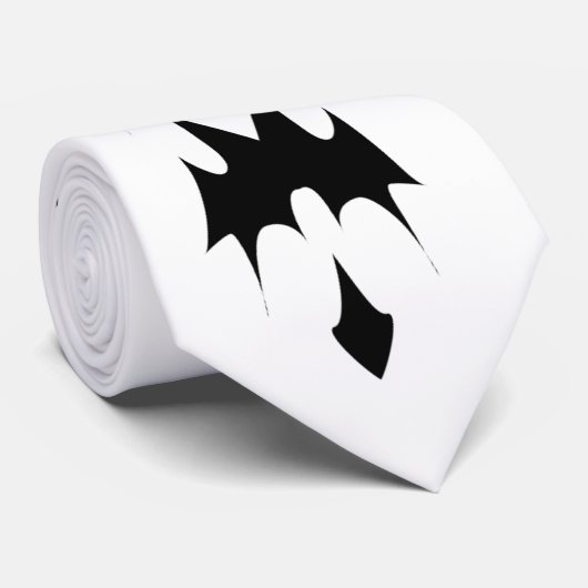 Tribal minimalistisch zwart-wit modern stropdas (Opgerold)