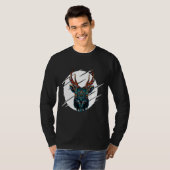 Tribal Moose Head T-shirt (Voorkant volledig)