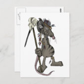Tribal Mouse Briefkaart (Voorkant / Achterkant)