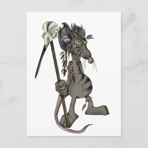 Tribal Mouse Briefkaart