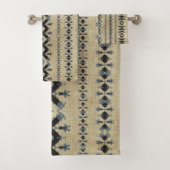 Tribal Mud Cloth 01   Bad Handdoek (Insitu)