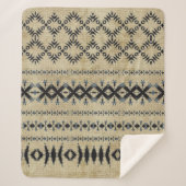 Tribal Mud Cloth 01 Sherpa Deken (Voorkant)