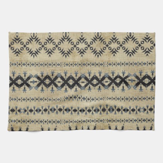 Tribal Mud Cloth 01   Theedoek (Horizontaal)