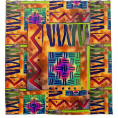 Tribal Mud Cloth Print Douchegordijn (Voorkant)