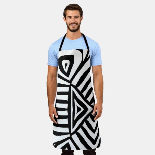 Tribal Mud Cloth Schort (Gedragen)