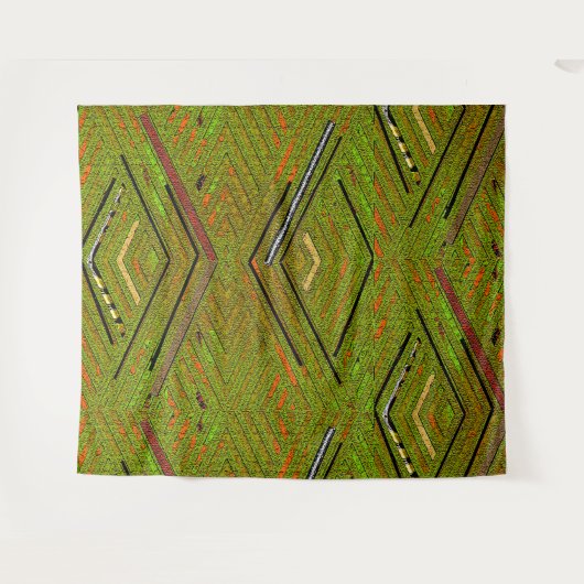 Tribal Mud Cloth Wandkleed (Voorkant (horizontaal))