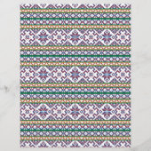 Tribal Multicolored antieke symbool volkskunst des (Achterkant)