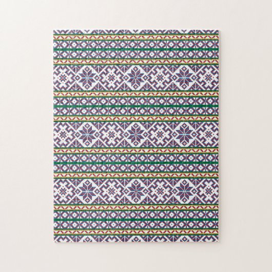 Tribal Multicolored antieke symbool volkskunst des Legpuzzel (Verticaal)