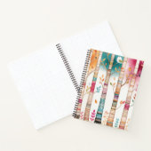 Tribal Native American Birch Tree Forest Notitieboek (Binnen)