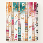 Tribal Native American Birch Tree Forest Notitieboek (Achterkant)