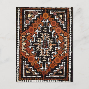 Tribal Native American Earth Tones Mosaic Briefkaart