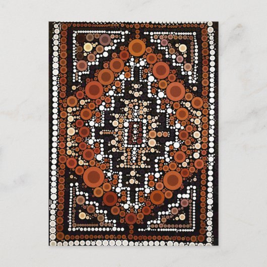 Tribal Native American Earth Tones Mosaic Briefkaart (Voorkant)
