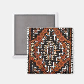 Tribal Native American Earth Tones Mosaic Magneet (Voorkant / Achterkant)