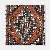 Tribal Native American Earth Tones Mosaic Magneet (Voorkant)