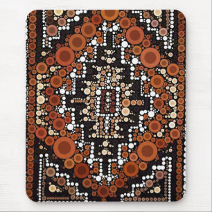 Tribal Native American Earth Tones Mosaic Muismat