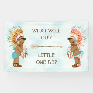 Tribal Native American Etnische Boho Genderonthull Spandoek