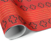 Tribal Native American Southwest Weaving Navajo Cadeaupapier (Rol Hoek)