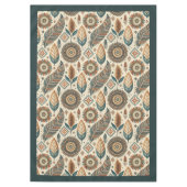 Tribal Native Etnische pastel aardse kleuren veren Tafelkleed (Voorkant)