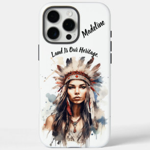 Tribal Native Indian Artistic Flair iPhone 16 Pro Max Hoesje