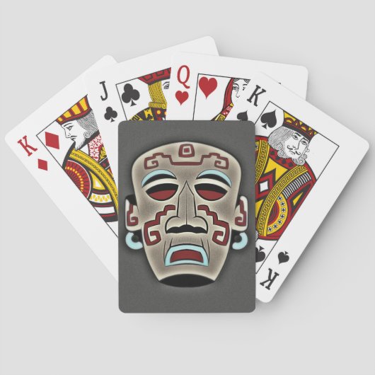 Tribal Native Mask Pokerkaarten (Achterkant)